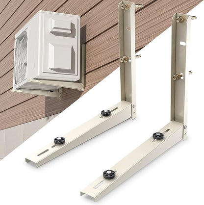 Mini Split AC Bracket: Wall Mount for Ductless Mini Split AC/ Heating System 9000 12000 18000 24000 BTU, Foldable Wall Mounting Bracket Air Conditioning Support, Max 400 LBS