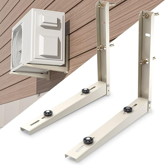 Mini Split AC Bracket: Wall Mount for Ductless Mini Split AC/ Heating System 9000 12000 18000 24000 BTU, Foldable Wall Mounting Bracket Air Conditioning Support, Max 400 LBS