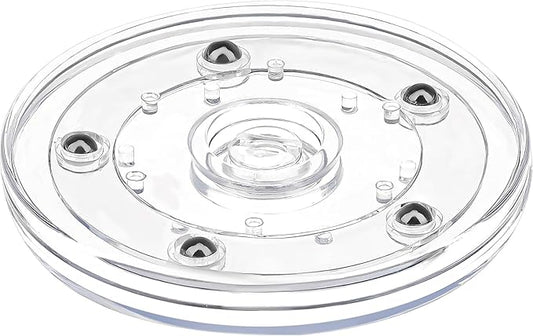 Small Lazy Susan 4 inch, Acrylic Lazy Susan Cabinet Rotation Organizer for Kitchen Countertop, Spice Rack, Makeup & Cake Decorating