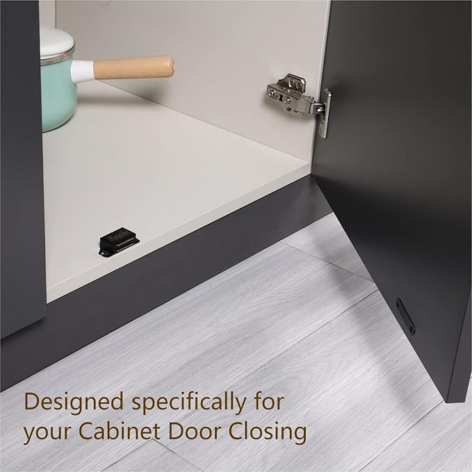 Mousike Cabinet Magnets 30lb Stainless Steel Magnetic Door Catch with Strong Magnetic for Kitchen Cupboard Wardrobe Closet Cabinet Door Drawer Latch