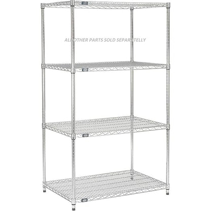 Nexel Additional Wire Shelf for Wire Shelving Units, 600-800 lb Capacity, 14"W x 48"L, Chrome Finish