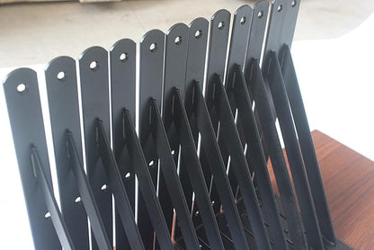 40 Pack L11 x H 8" Black Heavy Duty Shelf Brackets with Screws Metal Shelf Brackets Shelf Support Angle Brackets for Shelves L Brackets Heavy Duty Floating Shelf