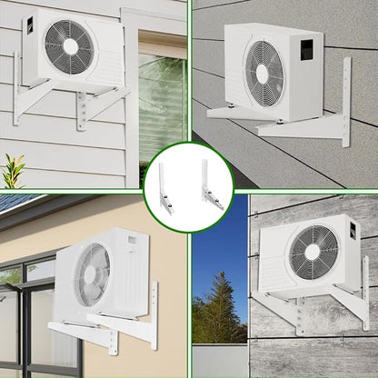 Outdoor Mini Split Wall Mounting Bracket for 9,000-18,000 BTU Air Conditioner, Heavy Duty AC Support for Outside, Mini Split Mounting Bracket Holds Up to 330lbs