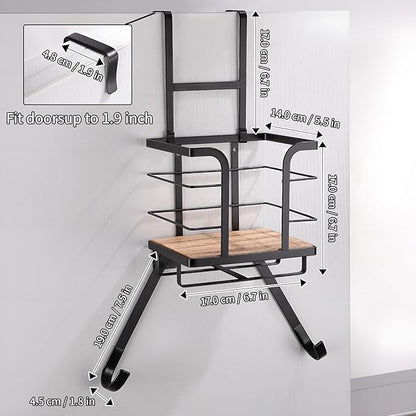 Over the Door Ironing Board Holder - Iron Board Hanger Wall Mount Ironing Board Storage with T/Y Shape Design for Space Saving, No Drilling