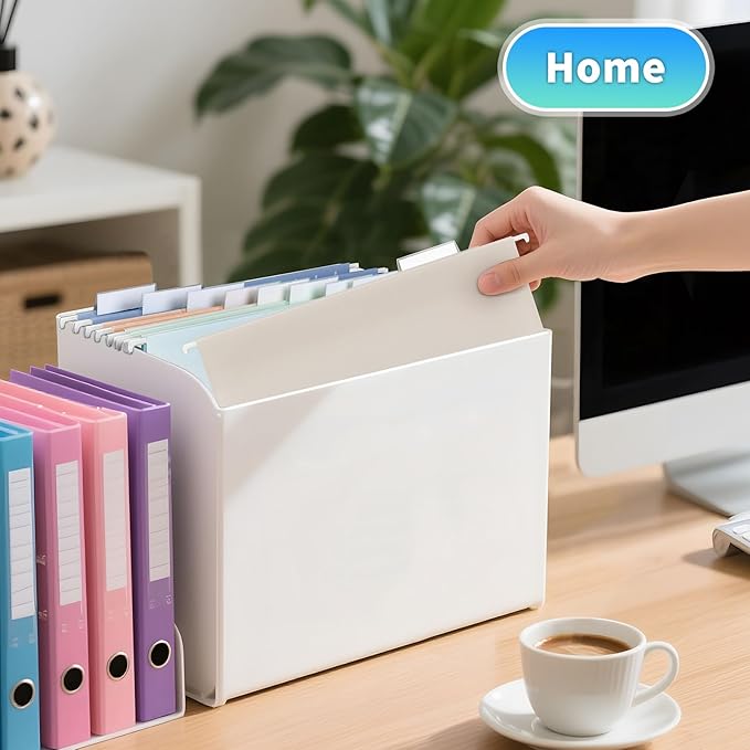 25-Pack Morandi Hanging File Folders,Letter Size with 35 Transparent Label Cards,50 Sticker Labels,1/5-Cut Tabs–Home Office & Filing Cabinets