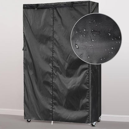 Premium Wire Shelf Cover with 5 Way Zipper & Bag, 48"W x 18"D x 72"H, 600D Heavy Duty Waterproof Dustproof Storage Shelving Cover, Protect & Organize for Outdoor Kithen Garage Basement Rack