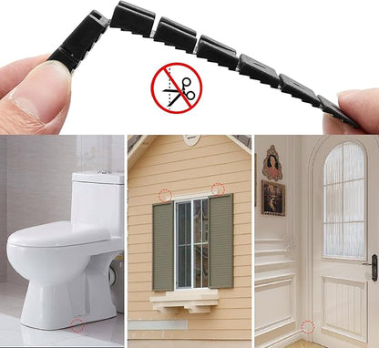 12 Pack Black Multi Purpose Furniture Plastic Shims for Leveling Extreme Weight Capacity Wedges Easy to Snap Cut-to-fit Size Leveler for Toilet Shims, Doors, Windows, Sheds, Table