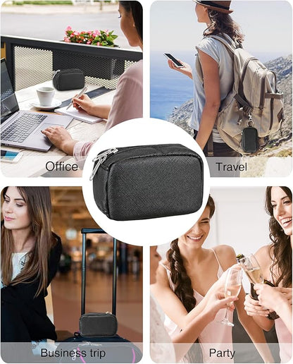 Chapstick Holder Bag Small Lip Balm Sleeve Pouch Lipstick Portable Storage Bag Lip Gloss Case With Hook Accessories