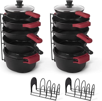 Cuisinel POTS AND PANS ORGANIZER - 15AND34F HEAVY DUTY SKILLET RACK - 2 PACK - KITCHEN C