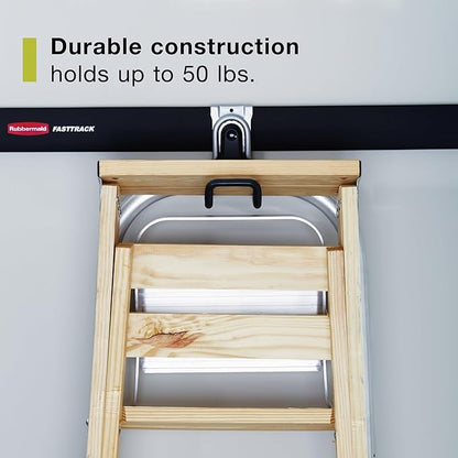 Rubbermaid FastTrack Ladder Hook Garage Wall/Ladder Hanger Wall Mount and Heavy Duty Organization for Home/Garage/Wall/Shed