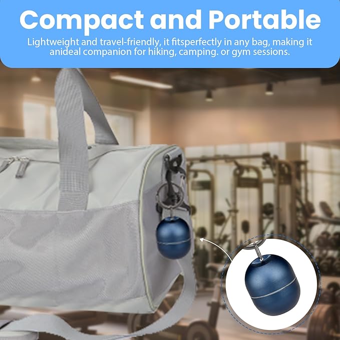 Jewelry Storage Box Case Gym Storage Jewelry Storage Box Case, Ring Organizer Container with Protective Sponge,Jewelry Care Protective Ring Holder with Keychain (1-Tier Blue)