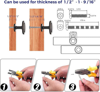 Ravinte 20 Pack 1-1/4 Inch Kitchen Cabinet Knobs Oil-Rubbed Bronze Zinc Pulls Door Handles for Dresser Drawers