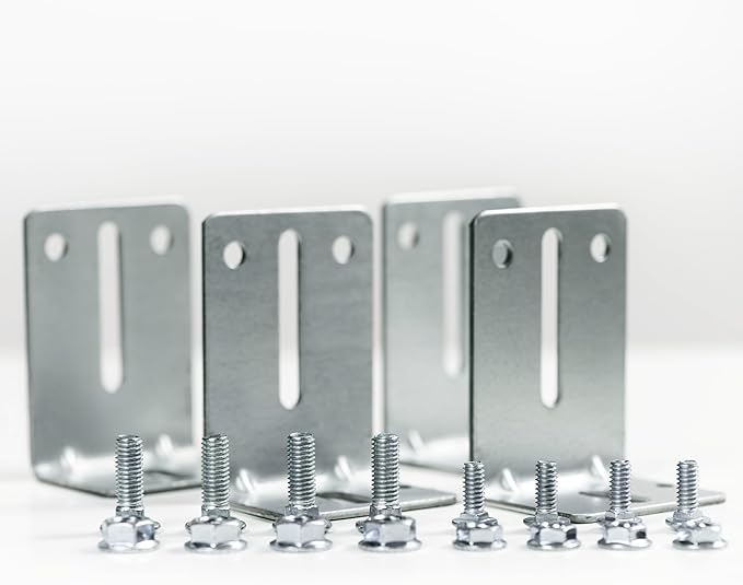 Garage Door Track Jamb Bracket J6, 4 Pack Garage Door Track Bracket, Heavy Duty Garage Door Parts for Garage Door Reinforcement