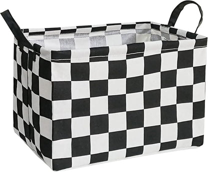 Rectangular Storage Basket Collapsible Organizer Bin Waterproof Toy Box for Organizing Home/Dorm/Kitchen/Pet/Office/Closet/Shelf/Gift Baskets