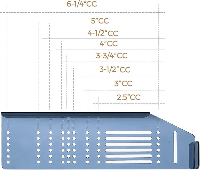 Ravinte Cabinet Handle Template Tool Drawer Knob Pull Drill Mounting for Hardware Guide 1 Pack
