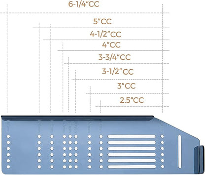 Ravinte Cabinet Handle Template Tool Drawer Knob Pull Drill Mounting for Hardware Guide 1 Pack