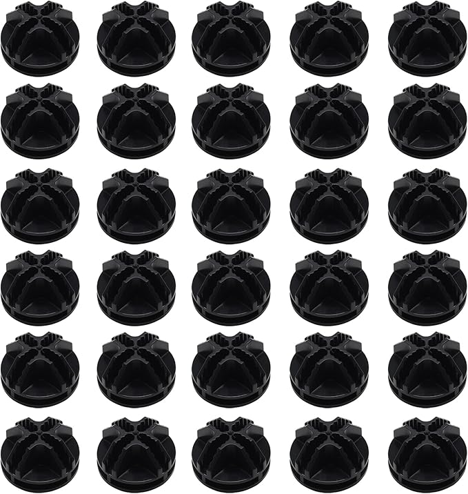 30Pcs Wire Cube Connectors Plastic Grid Cube Organizer Connector for Modular Closet Storage Organizer & Wire Shelving (Black)