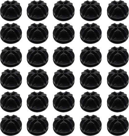 30Pcs Wire Cube Connectors Plastic Grid Cube Organizer Connector for Modular Closet Storage Organizer & Wire Shelving (Black)