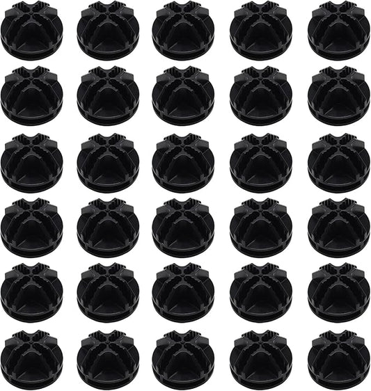 30Pcs Wire Cube Connectors Plastic Grid Cube Organizer Connector for Modular Closet Storage Organizer & Wire Shelving (Black)