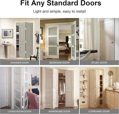 Door Hinges Brushed Nickel - 54 Pack Nickel Door Hinges 3.5 Inch Rounded Interior Satin Nickel Door Hinge with 5/8" Radius - Flat Iron Residential Standard 3 1/2 Inches Silver Door Hardware
