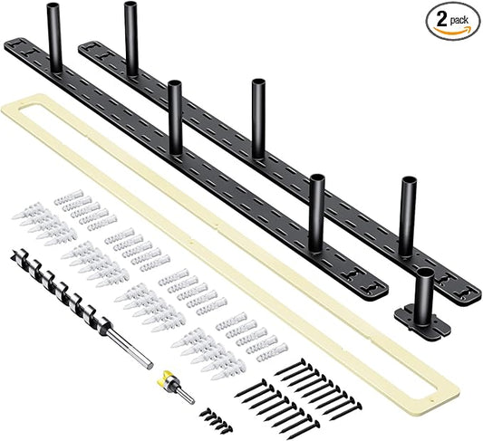 2pcs Floating Shelf Hardware Heavy Duty Hidden Shelf Brackets Support,Wall Mounting Invisible Floating Shelves Bracket with Jig (34" x 4" x 1.5" with Tools)