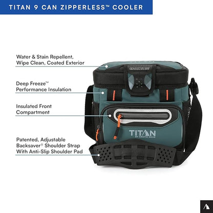 Titan by Arctic Zone Deep Freeze Cooler - Zipperless Hardbody Cooler - Deep Freeze Insulation, HardBody Liner, and SmartShelf