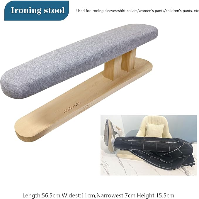 Sleeve Tabletop Ironing Board Portable Chest&sSleeves Ironing Board with Wooden Base for Tailor,Household,Laundry Rooms.