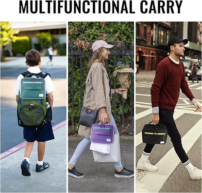 Genteen Lunch Box Kids, Insulated Lunch Bag Kids Boys Girls Back to School, Soft Lunch Box for Men Reusable Lunchbox for Office,Outdoor,School (Black)