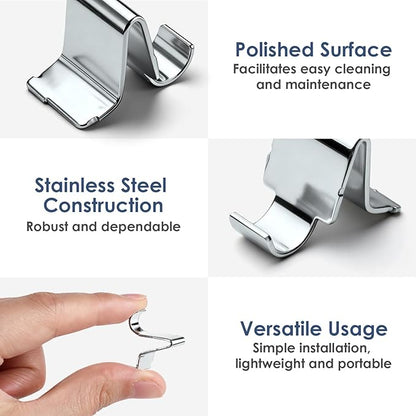 20-Pack Heavy Duty Adjustable Metal Shelf Clips Compatible with Sandusky Cabinets - Thickened 0.59in Big End & 0.31in Insert End for Metal Shelving, Bookcases, and Office Furniture