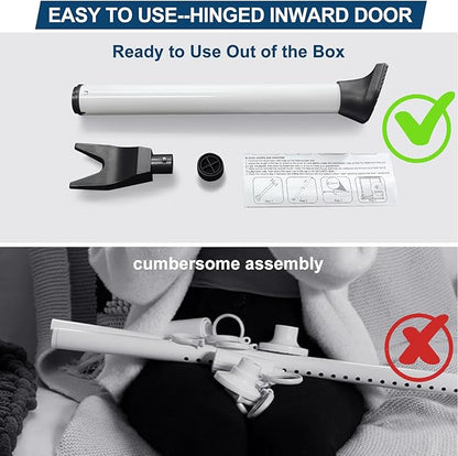 Rerishom Door Security Bar, Door Stoppers Security bar,Heavy Duty Door Lock Security Door Jammer Door Stopper for Apartment, Hotel Room,Screen Door Hardware, 1 Pack