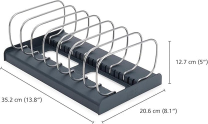 Joseph Joseph DrawerStore Cookware Organizer, Baking Tray Rack, Space Saving Storage for Pans, Lids, Cutting Boards
