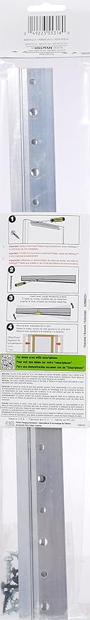 OOK 533212 French Cleat Mirror and Picture Hangers with Hardware, 200lb, Aluminum (13 Piece)