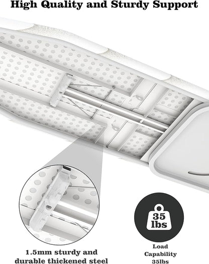 uyoyous Heavy Duty Ironing Board Wall Mounted 37.8x11.8 Inch, Foldable Space-Saving Ironing Holder with Heat Resistant Cover, Perfect for Small Spaces, Home & Laundry Room