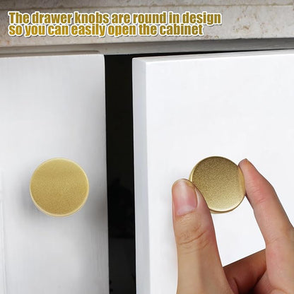 Romeda 12 Piece Drawer Knobs, Gold Cabinet Knobs with Screw, 30mm Drawer Pulls for Dresser, Kitchen, and Cabinet Drawers