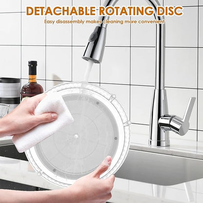 360° Rotating Bathroom Countertop Organizer, 2-Tier Makeup Organizer, Multi-Function Skincare Organizer, Large Capacity Rotating Cosmetic Organizer, Rotating Vanity Organizer for Countertop (1)