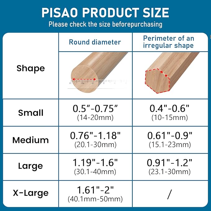 24 Pcs Furniture Leg Floor Protectors PISAO, Silicone Table and Chair Leg Protectors Caps Covers for Hardwood Floors, Furniture Pads Sliders with Wrapped Felt Bottom Extra Large 1.61"-2"(40.1mm-50mm)