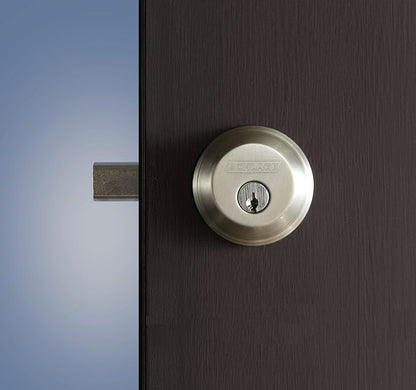 Schlage B60 N 626 Deadbolt, Keyed 1 Side, Highest Residential Security, Satin Chrome