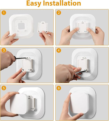 CaseBot Wall Plate Cover Compatible with Amazon Smart Thermostat 2021, Practical and Stylish Decoration Bracket Mount, White