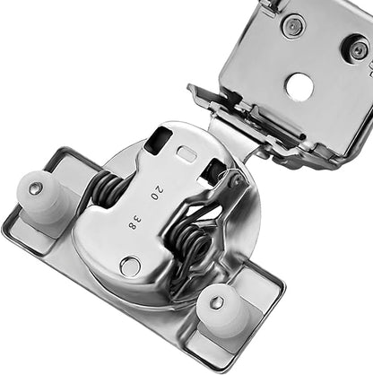 Ravinte 30 Pack 15 Pairs 1-1/4 inch Overlay Soft Close Hinges for Kitchen Cabinet Hinges Satin Nickel Hidden Hinges Stainless Steel Concealed Hinge self Closing