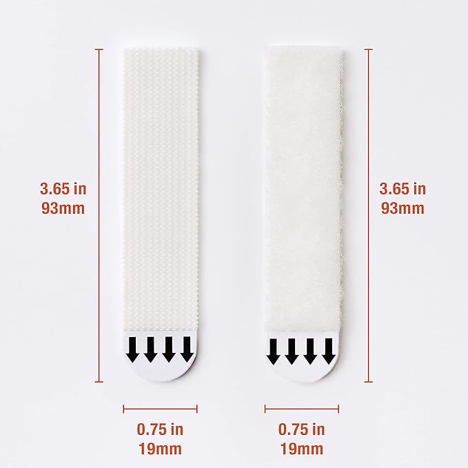 60-Pairs(120 Strips) Large Picture Hanging Strips Heavy Duty, Removable Hook and Loop Tape, Picture Hanger Damage Free, Waterproof Adhesive Strips for Frame Hanging