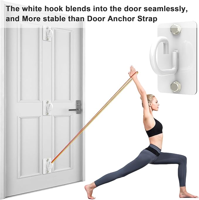 Resistance Band Wall Anchor, Wall Mount Workout Anchors for Home Gym Workouts，Body Weight Straps, Suspension Training, Exercise,Stretching,Yoga