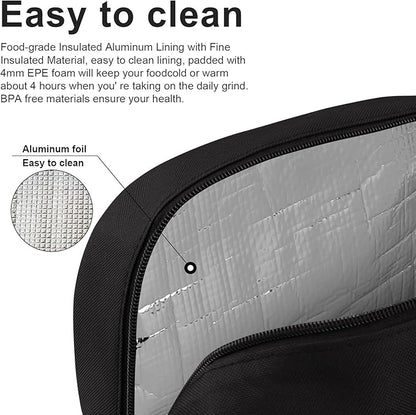 BALORAY Lunch Bag for Women Men Insulated Lunch Box for Adult Reusable Lunch Tote Bag for Work, Picnic or Travel