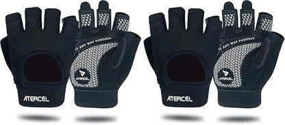 ATERCEL Weight Lifting Gloves Full Palm Protection, Workout Gloves for Gym, Cycling, Exercise, Breathable, Super Lightweight for Mens and Women