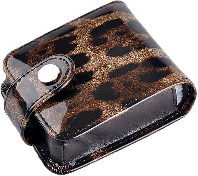 kilofly Genuine Leather Double Lipstick Case Cosmetic Makeup Holder + Gift Box