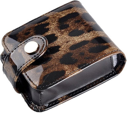 kilofly Genuine Leather Double Lipstick Case Cosmetic Makeup Holder + Gift Box