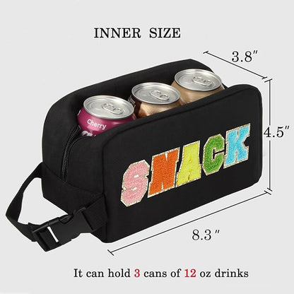 Freezable Lunch Bag,Freezable Snack Bag,Mini Cooler Bag for Travel/Work/School,Small Insulated Bag,Small Cooler Lunch Box with Ice Packs,Insulated Snack Bag,Freezable Snack Box with Handle Buckle