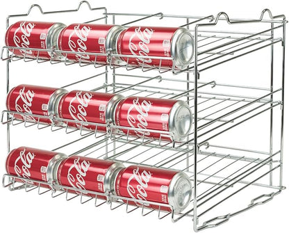 Sorbus Can Organizer Rack, 3-Tier Stackable Can Tracker & Pantry Cabinet Organizer Holds up to 36 Cans, Great Storage for Canned Foods, Drinks, and more in Kitchen, Cupboard, Pantry