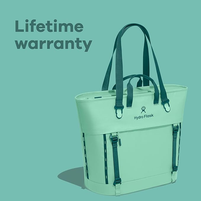 Hydro Flask Carryout Tote - Insulated Tote Bag - 10 L Capacity in Mermaid Green