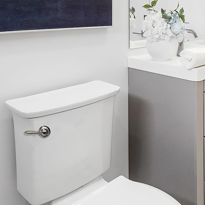Korky Strong Arm Metal Toilet Handle and Lever - Universal to Fit Front, Angled, Side, Left, and Right Mount Toilets - Brushed Nickel, Faucet Style, 6071BP