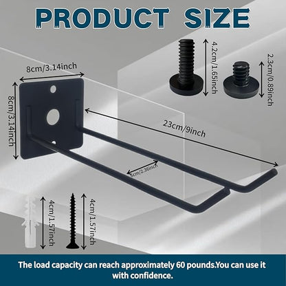 2 Pack Wall Mount Hook Tool Organizer,Garage Tool Organizer Wall Mount,Iron Shelf Accessory compatible with Suncast Sheds,with EZ Bolt Assembly